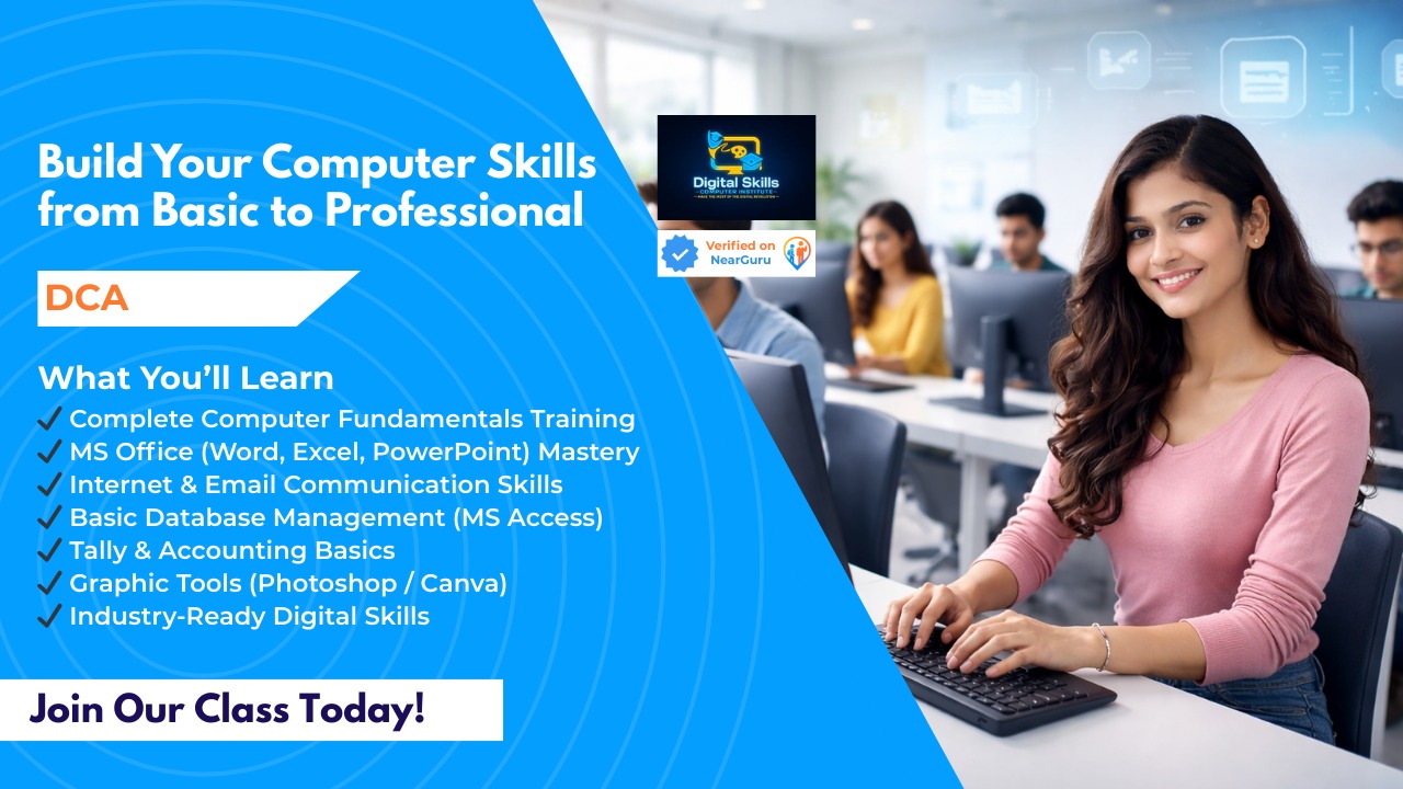 DCA - Diploma in computer applications | Digital Skills